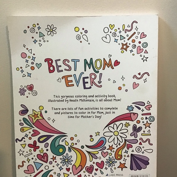 Best Mom Ever Coloring Activity Book For Mother Day Fun - Picture 2 of 3